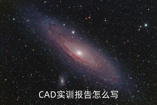 CAD實訓報告怎么寫