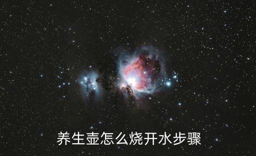  養生壺怎么燒開水步驟