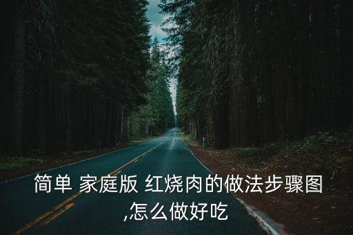  簡(jiǎn)單 家庭版 紅燒肉的做法步驟圖,怎么做好吃
