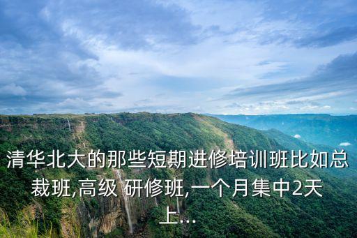 清華大學研修班,清華edp課程學習費用每人每天1000元