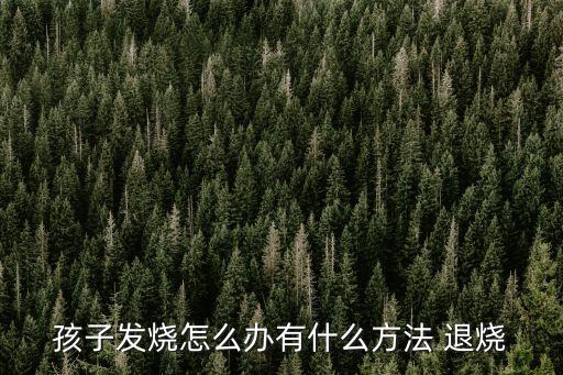 孩子發燒怎么辦有什么方法 退燒