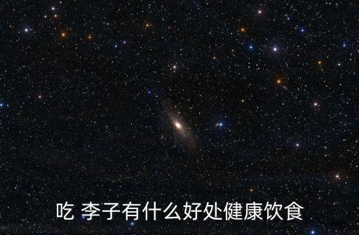 吃 李子有什么好處健康飲食