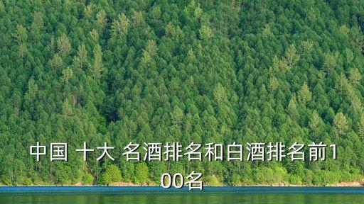 十大名酒,貴州壯志酒業十大名酒排名出爐