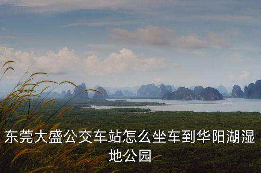 東莞華陽湖攻略，開發(fā)區(qū)普暉村到麻涌華陽湖怎么坐車去