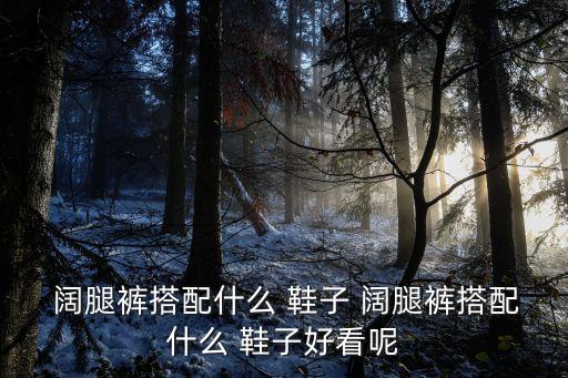 闊腿褲配什么鞋子,闊腿褲子 什么搭配都行?