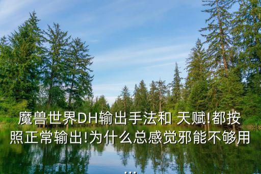 dh天賦,如何選擇符文天賦和技能?