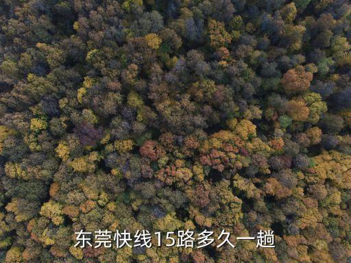 東莞快線15路多少時間，東莞快線15路多久一趟