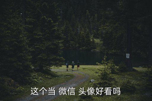 這個當 微信 頭像好看嗎