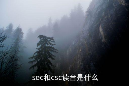  sec和csc讀音是什么