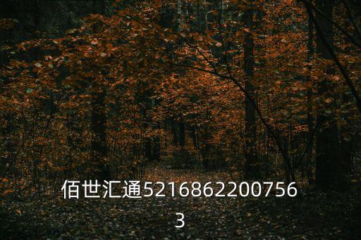 佰世匯通52168622007563
