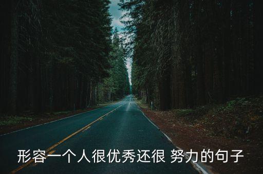 形容一個(gè)人很優(yōu)秀還很 努力的句子