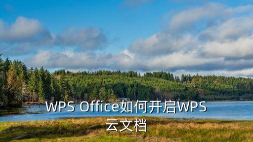 wps云文檔，WPS Office如何開啟WPS云文檔