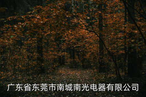 東莞橫瀝光電廠，東莞南光電器有限在哪里