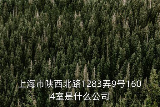 上海市紅古區云柔日化，上海市陜西北路1283弄9號1604室是什么公司