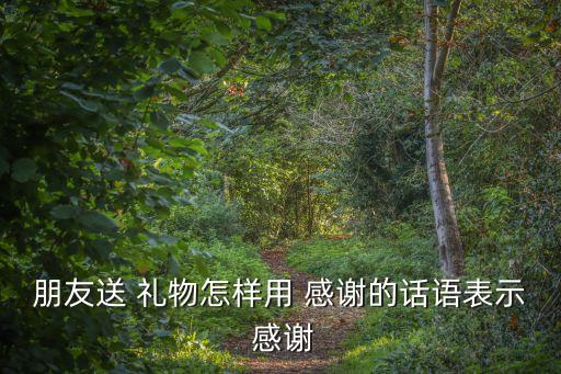 朋友送 禮物怎樣用 感謝的話語表示 感謝