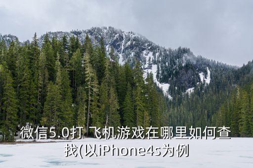 微信5.0打 飛機游戲在哪里如何查找(以iPhone4s為例