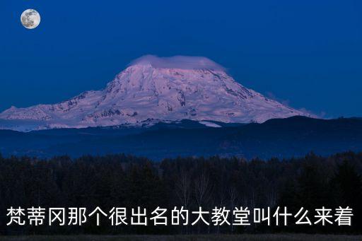 梵蒂岡那個很出名的大教堂叫什么來著