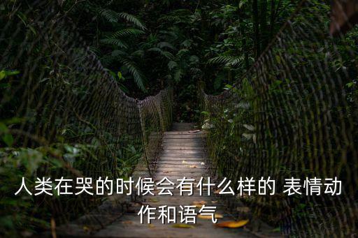 人類在哭的時候會有什么樣的 表情動作和語氣