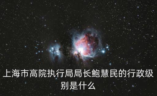 上海市高院執行庭，執行庭屬于哪個部門管