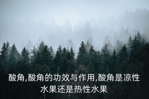 甜角的功效與作用,功效與食用方法:酸梅有助預防冠病和消炎