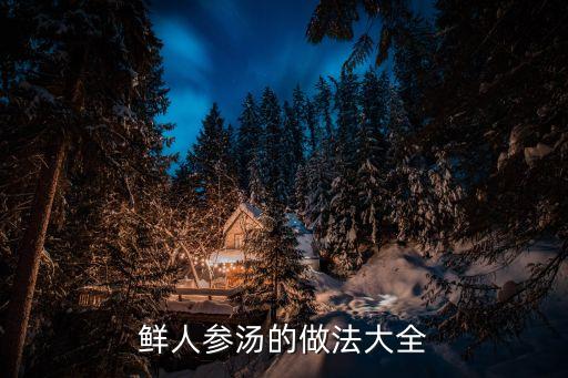 鮮人參湯的做法大全