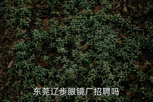 東莞遼步眼鏡廠招聘嗎