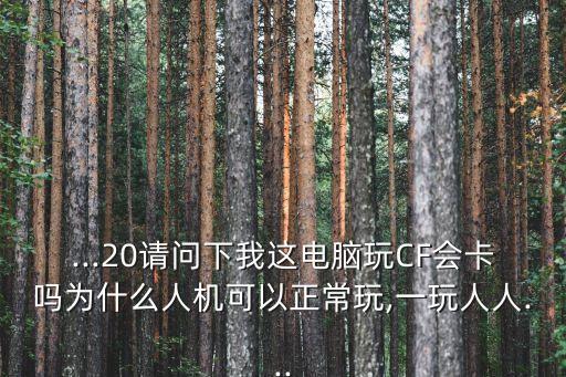 ...20請問下我這電腦玩CF會卡嗎為什么人機可以正常玩,一玩人人...