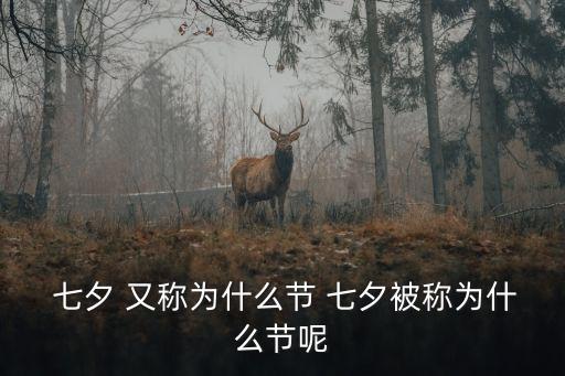  七夕 又稱為什么節 七夕被稱為什么節呢