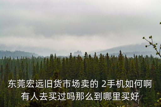 東莞宏遠舊貨市場賣的 2手機如何啊有人去買過嗎那么到哪里買好