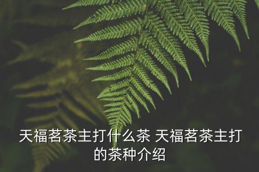天福茶葉,中國(guó)茶葉和天福茶葉都很不錯(cuò)!