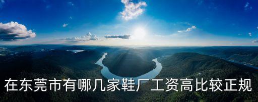 東莞睿鑫鞋廠做什么鞋，在東莞市有哪幾家鞋廠工資高比較正規(guī)