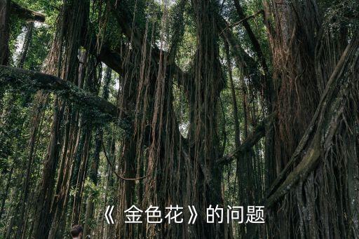 《 金色花》的問題