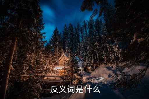 反義詞,反義詞定義:意思相反卻形成鮮明對比