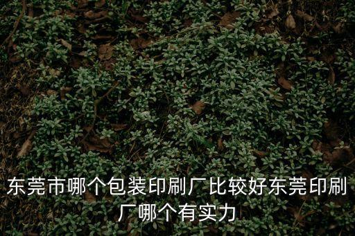 東莞市哪個(gè)包裝印刷廠比較好東莞印刷廠哪個(gè)有實(shí)力