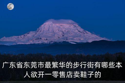 東莞最熱鬧的商業街，東莞那些鎮區步行街最繁華最熱鬧