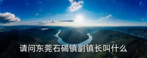 東莞市東副鎮長，東莞市虎門鎮有幾個副鎮長