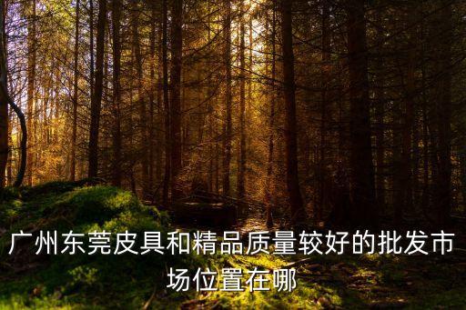 廣州東莞皮具和精品質(zhì)量較好的批發(fā)市場(chǎng)位置在哪