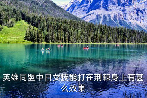 日女技能，英雄同盟中日女技能打在荊棘身上有甚么效果
