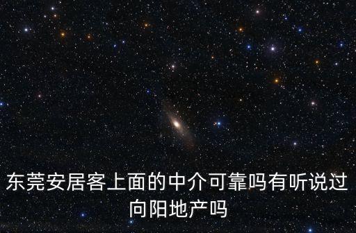 東莞安居客上面的中介可靠嗎有聽說過向陽地產嗎