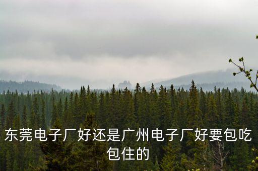 東莞電子廠好還是廣州電子廠好要包吃包住的
