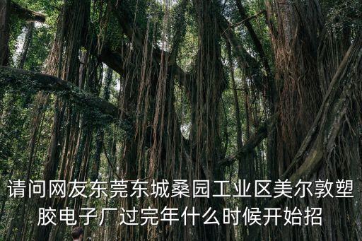 東莞美爾墩的工資，請問網友東莞東城桑園工業區美爾敦塑膠電子廠過完年什么時候開始招