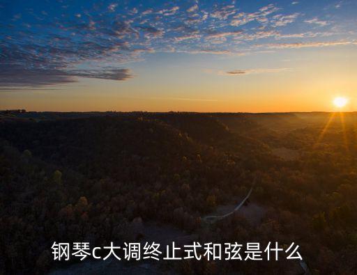 鋼琴c大調(diào)終止式和弦是什么