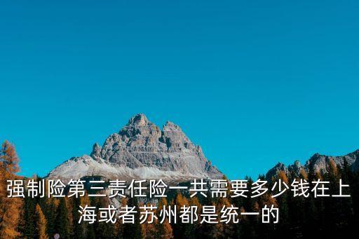 強(qiáng)制險(xiǎn)第三責(zé)任險(xiǎn)一共需要多少錢在上海或者蘇州都是統(tǒng)一的