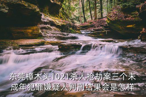 東莞市樟木頭羅偉，東莞樟木頭1021殺人搶劫案三個未成年犯罪嫌疑人判刑結(jié)果會是怎樣