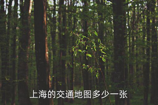 上海市路面交通，上海的交通地圖多少一張