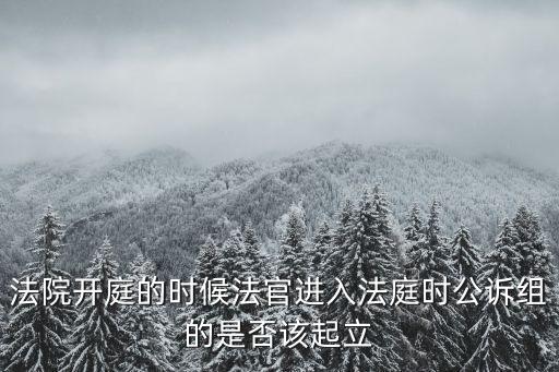 法院開庭的時候法官進入法庭時公訴組的是否該起立
