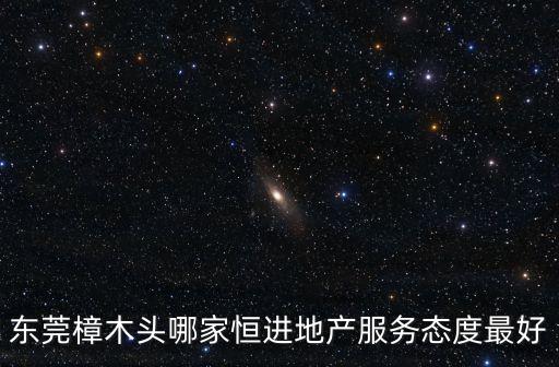 東莞樟木頭哪家恒進地產服務態度最好