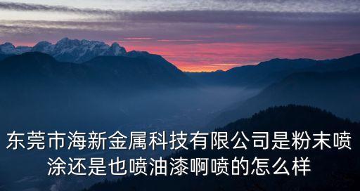 東莞市海新金屬科技有限公司是粉末噴涂還是也噴油漆啊噴的怎么樣