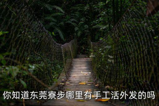你知道東莞寮步哪里有手工活外發的嗎