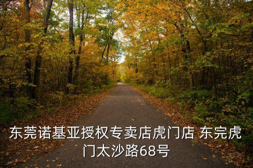 東莞諾基亞授權專賣店虎門店 東完虎門太沙路68號